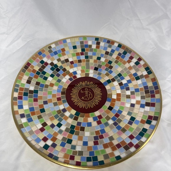 VTG large Tile mosaic Dish-Utilities Line Construction